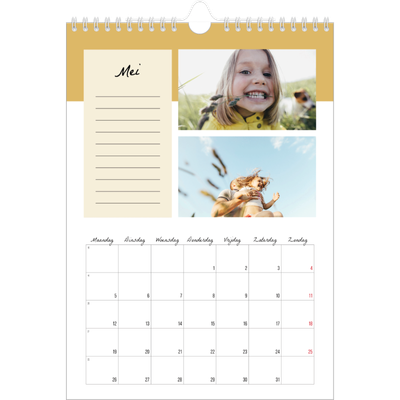 Fotokalender A4 (20 x 30 cm) — Kalender Lijst [omslag]