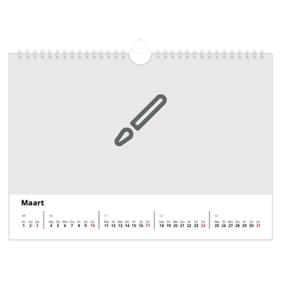 Fotokalender A4 — Ontwerp je eigen fotoproduct [Maart]