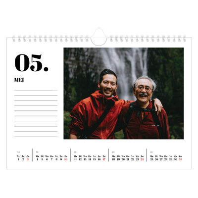 Fotokalender A4 — Serif en momenten [omslag]