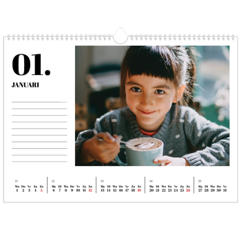 Fotokalender A3 — Serif en momenten