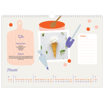 Fotokalender A3 — Een jaar vol recepten [Maart]