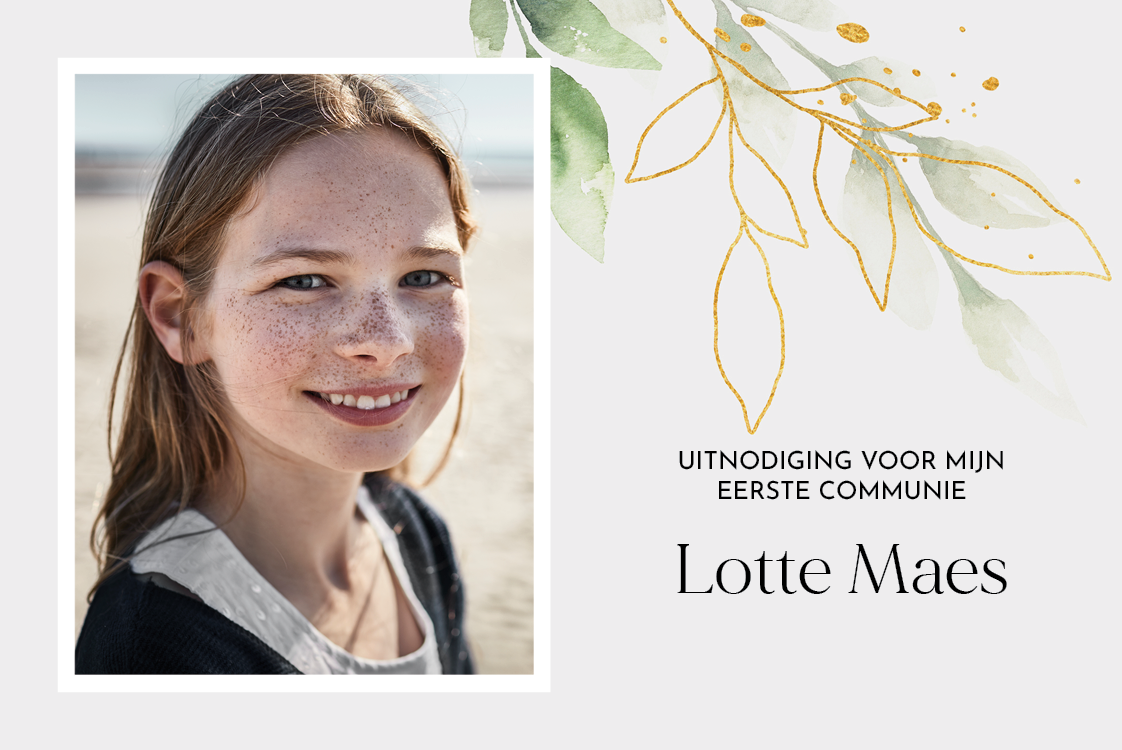 Uitnodigingen — Bloemen splash