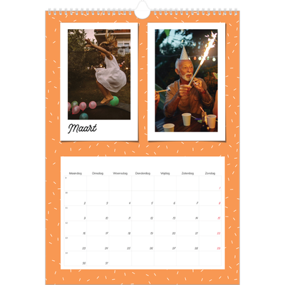 A3 Jaarkalenders — Snapshots in felle kleuren [Maart]
