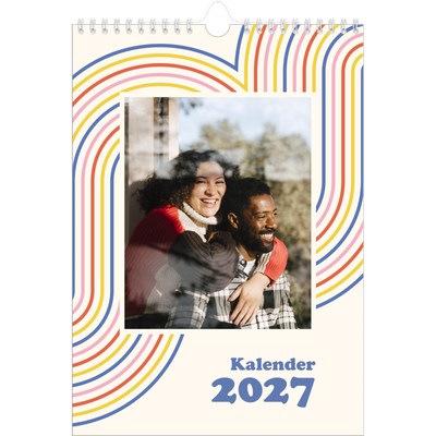Fotokalender A4 (20 x 30 cm) — Retro strepen [omslag]