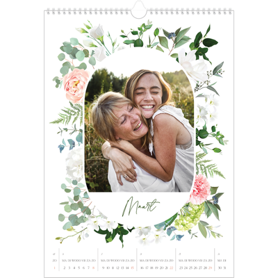 A3 Jaarkalenders — Klassieke bloemen [Maart]