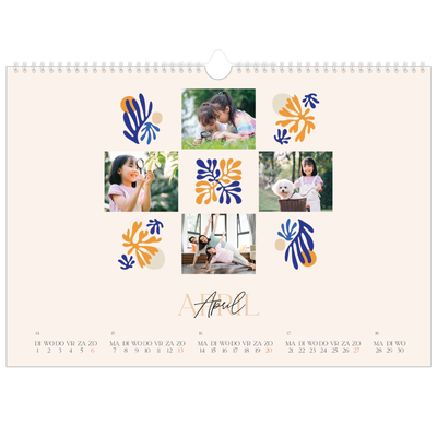 Fotokalender A3 — Minimalistisch koraal [omslag]