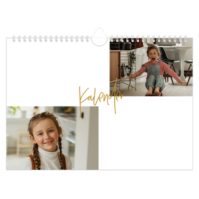 Fotokalender A4 — Goudkleurige letters [omslag]