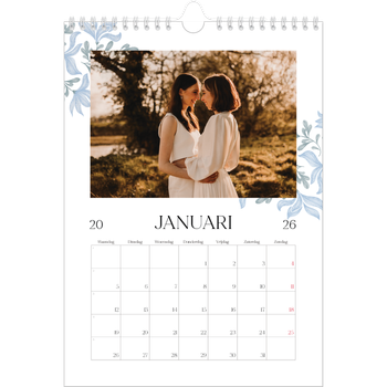 Fotokalender A4 — Elegant bloemig