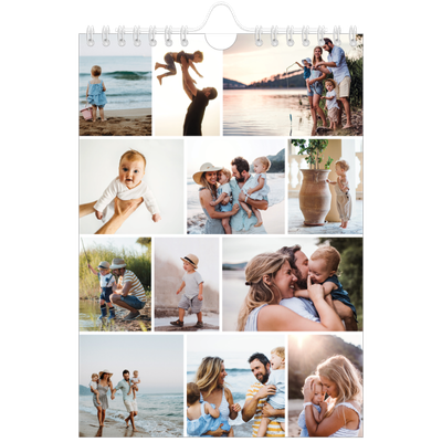 Fotokalender A5 — Collage in blokkenpatroon [omslag]