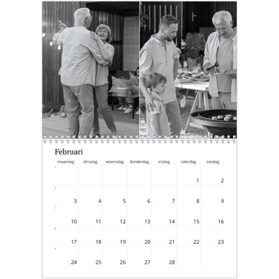 Fotokalender A4 Dubbel (30 x 40 cm) — Focus [Februari]