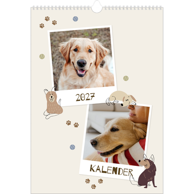 A3 Jaarkalenders — Speelse puppy [omslag]