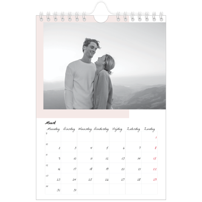 Fotokalender A5 — Kleur frames [Maart]