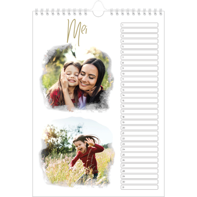 Verjaardagskalenders A4 — Foto-effecten [Mei]