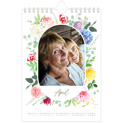 Fotokalender A5 — Klassieke bloemen [April]
