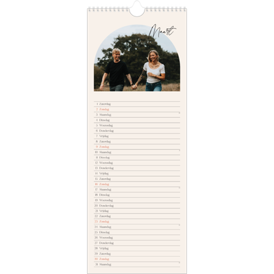 Smalle kalender  — Boog van herinneringen [Maart]