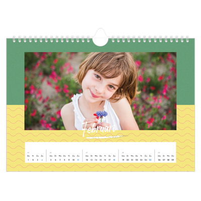 Fotokalender A4 — Kleuren en patronen [Februari]