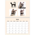 Fotokalender A4 Dubbel (30 x 40 cm) — Kattenpoten en krabbels [Februari]