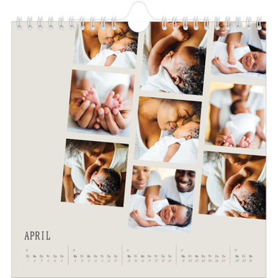 Jaarkalenders vierkant — Herinneringen in beweging [April]