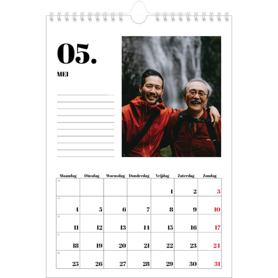 Fotokalender A4 (20 x 30 cm) — Serif en momenten [omslag]