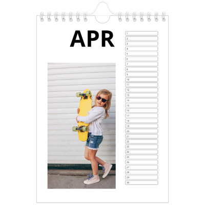 Fotokalender A5 — Witte randen [April]