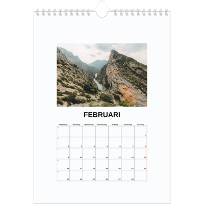 Fotokalender A4 (20 x 30 cm) — Eenvoudige foto [Februari]