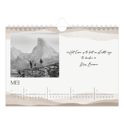 Fotokalender A5 — Welzijn quotes [omslag]