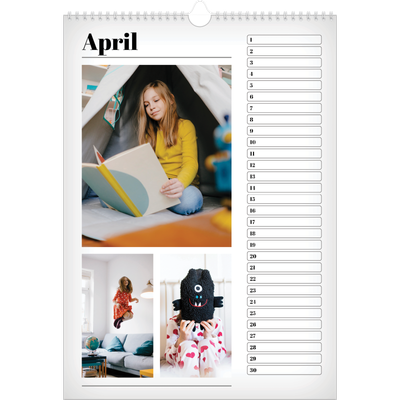 Verjaardagskalenders A3 — Vers van de pers [April]