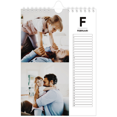 Fotokalender A5 — Schijnwerper effect [Februari]