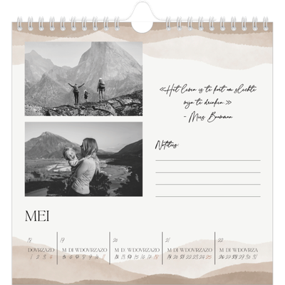 Jaarkalenders vierkant — Welzijn quotes [omslag]