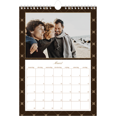 Fotokalender A4 (20 x 30 cm) — Vintage zwart-wit [Maart]