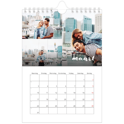 Fotokalender A5 — Schuingedrukte letters [Maart]