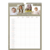 A4 Familieplanners — Warme aardetinten - gezinsplanner 5 personen [Januari]