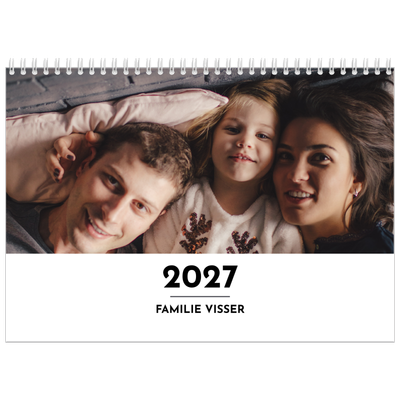 Fotokalender A4 Dubbel (30 x 40 cm) — Schijnwerper effect [omslag]