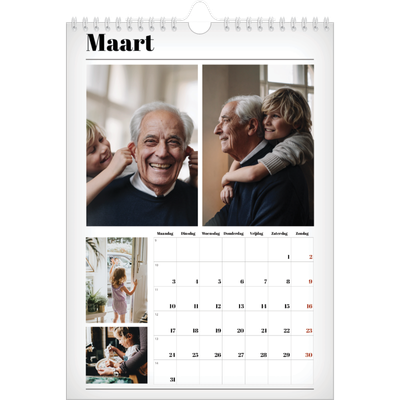Fotokalender A4 (20 x 30 cm) — Vers van de pers [Maart]