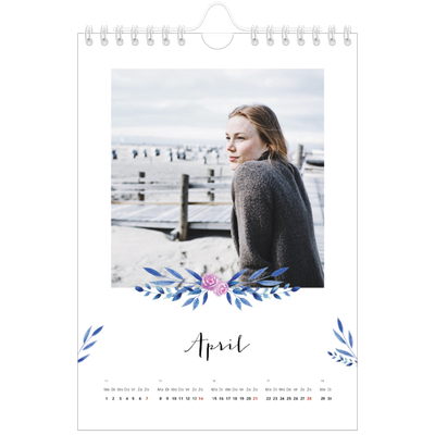 Fotokalender A5 — Bloemen illustraties [April]