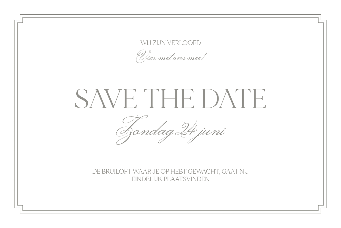 Save the date — Mooie typographie