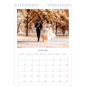Fotokalender A4 — Kobalt klassieker