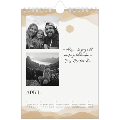 Fotokalender A5 — Welzijn quotes [April]