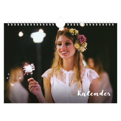 Fotokalender A4 — Schuingedrukte letters [omslag]