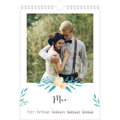 Fotokalender A4 (20 x 30 cm) — Bloemen illustraties [omslag]