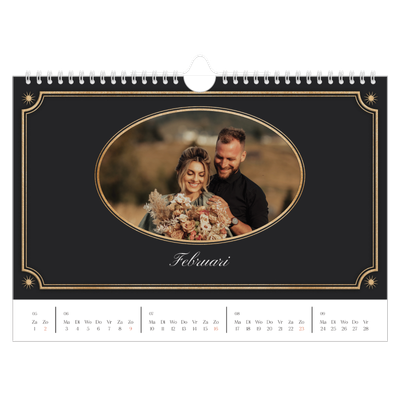 Fotokalender A4 — Klassiek vintage [Februari]