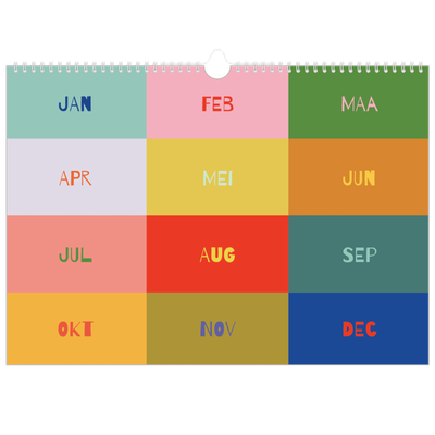 Fotokalender A3 — Vrolijk & Kleurrijk [omslag]