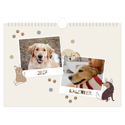 Fotokalender A4 — Speelse puppy [omslag]