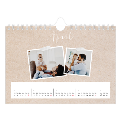 Fotokalender A5 — Scrapbook kalender [April]