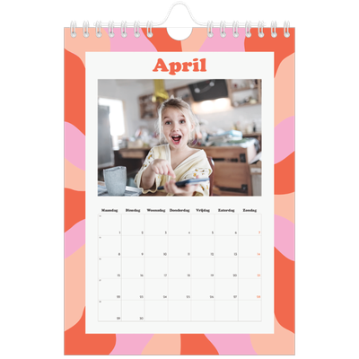 Fotokalender A5 — Speelse patronen [April]