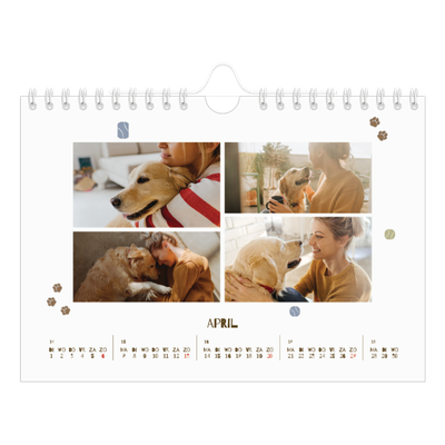 Fotokalender A5 — Speelse puppy [April]