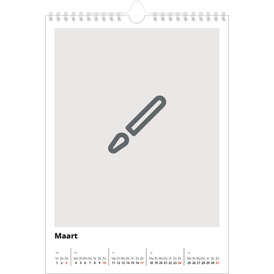 Fotokalender A4 (20 x 30 cm) — Ontwerp je eigen fotoproduct [Maart]