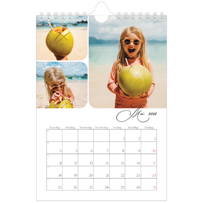 Fotokalender A5 — Momentopnamen en schrift [omslag]