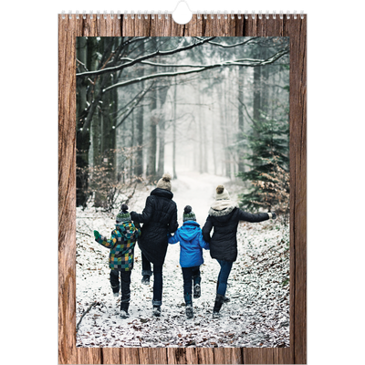 A3 Jaarkalenders — Houtpatroon [omslag]