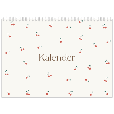 Fotokalender A4 Dubbel (30 x 40 cm) — Gelukzalig kers [omslag]